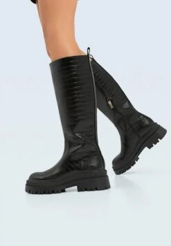 Stradivarius MIT PROFIL - Stiefel - Black