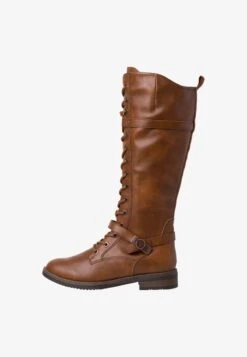 Tamaris STIEFEL - Plateaustiefel - Cognac