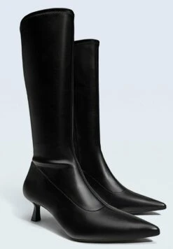 Stradivarius MIT STILETTOABSATZ UND HOHEM SCHAFT - Stiefel - Black -Gerry Weber Verkäufe 389a2dd16791425b8b869bc1893de840