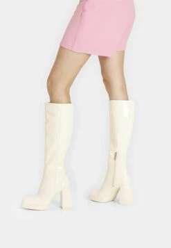 BERSHKA Stiefel - Off-white