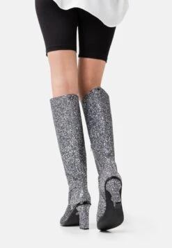 Buffalo VEGAN ZOE BOOT - High Heel Stiefel - Gun Glitter
