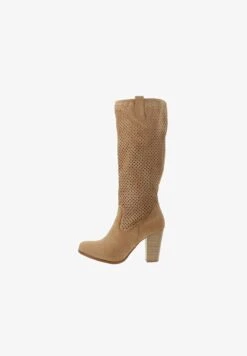 High Heel Stiefel - Beige